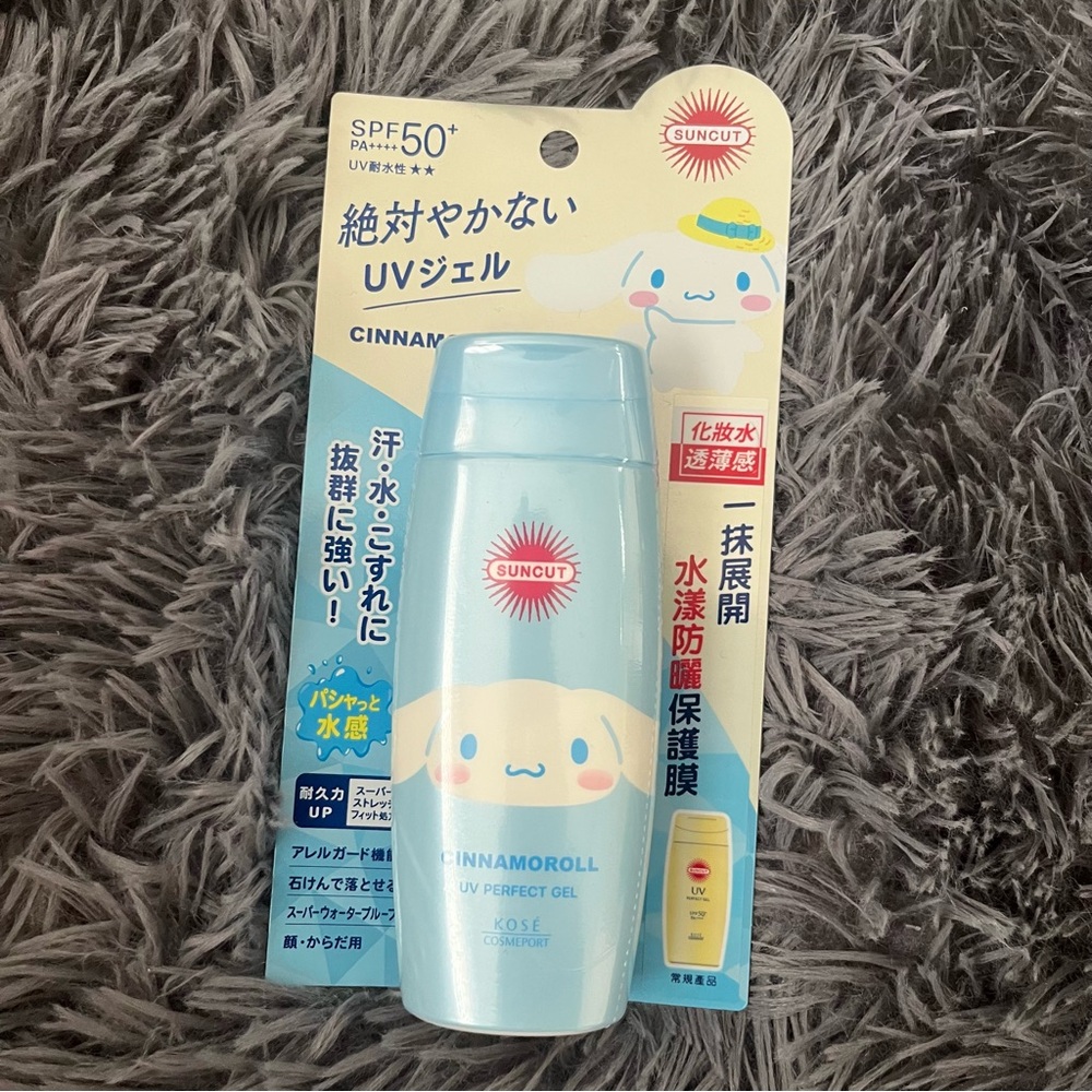 BNIB Kose Suncut UV Perfect Gel Super Water Proof SPF50+ PA++++ Cinnamoroll